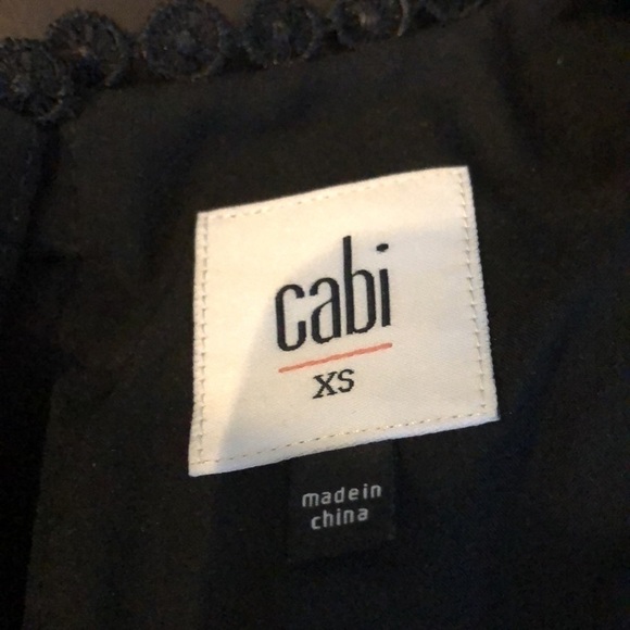 Cabi Black Lace Display Sleeveless Top XSmall - Picture 7 of 9